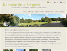 Tablet Screenshot of domaine-bergerie.fr
